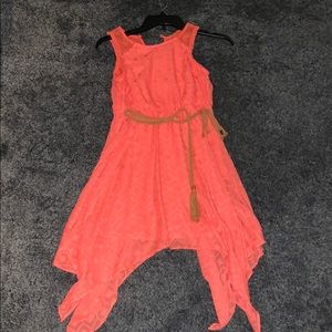 Flowy orange dress